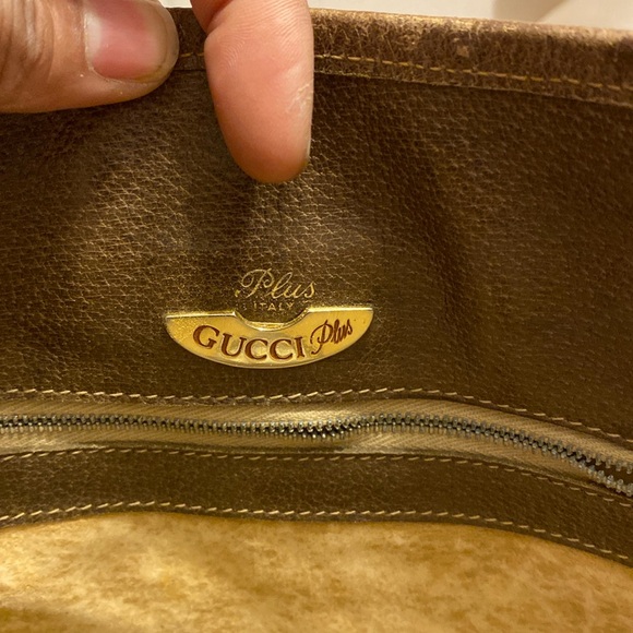 VINTAGE GUCCI GG PLUS Monogram TOTE Bag. - Picture 10 of 13